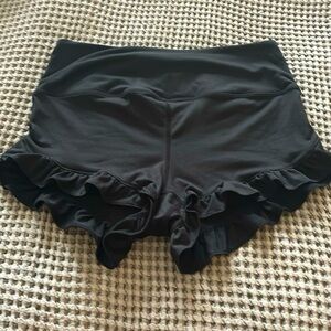 Free people, movement ruffle booty shorts